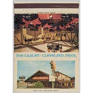 Vintage Matchbook Cover The Chalet Quality Inn Cleveland Tennessee TN Photo